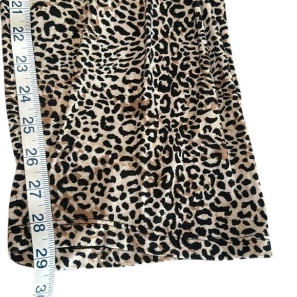 Leopard Print Lounge Set By Pillow Talk L/XL Polyester & Spandex Womens Two-Piec - Picture 6 of 7